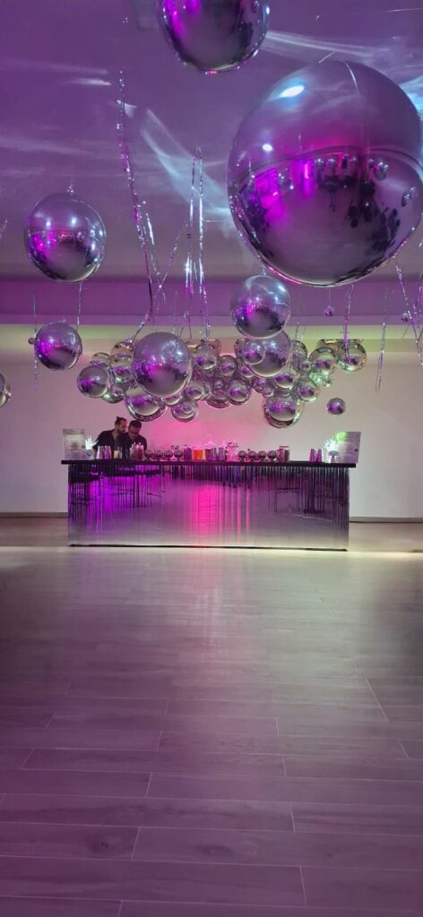 The LiquiNeers mobile bar catering setup at an event in Dubai